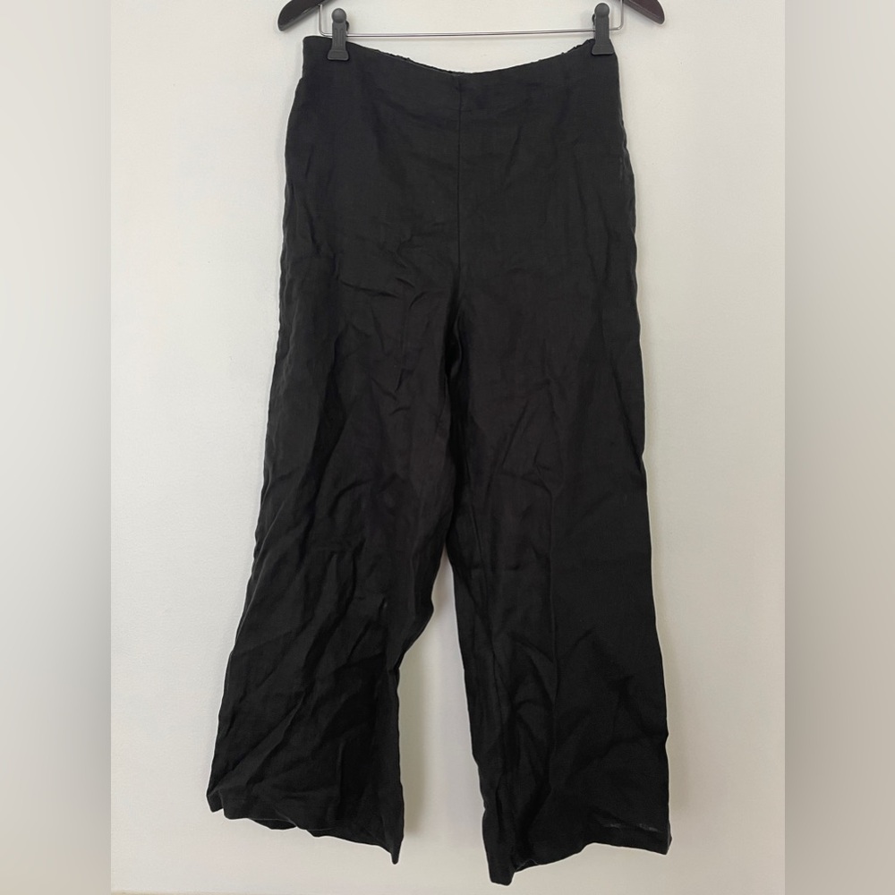 Tahari 100% Linen Wide Leg Pants Size XS
